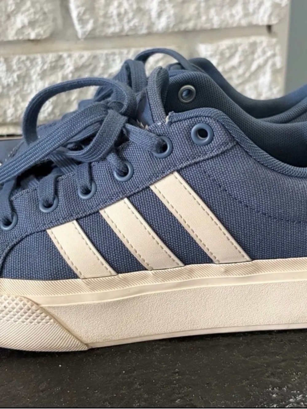 adidas Women's Navy Blue Canvas Sneakers